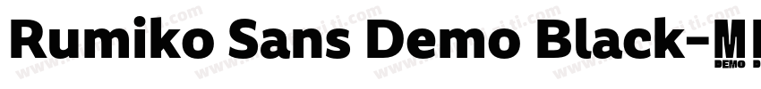 Rumiko Sans Demo Black字体转换
